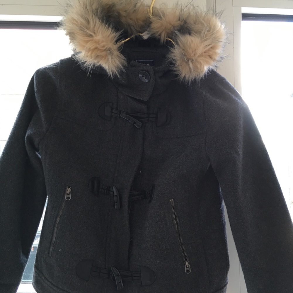 grey wool jacket